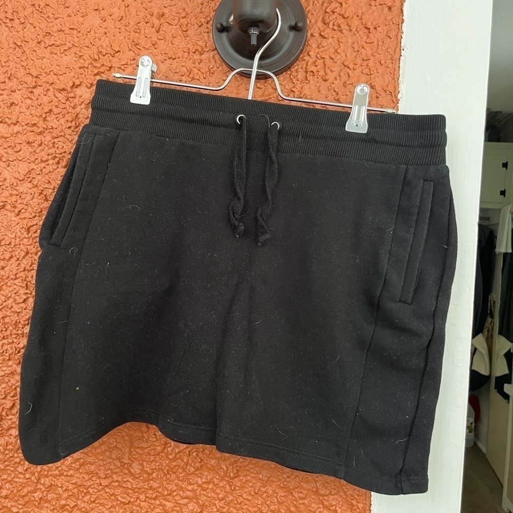 Jones New York Lounge Skirt Stretch Material Drawstrings Waist Mini Skirt MEDIUM